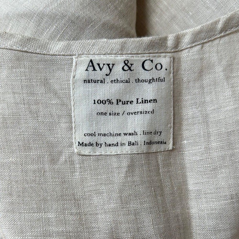 Avy & Co. AD- Natural Linen Jumpsuit